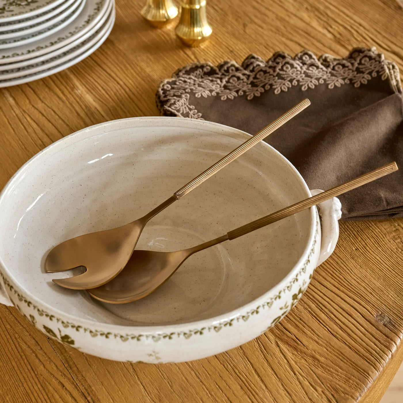 Vintage Bronze Textured Serveware