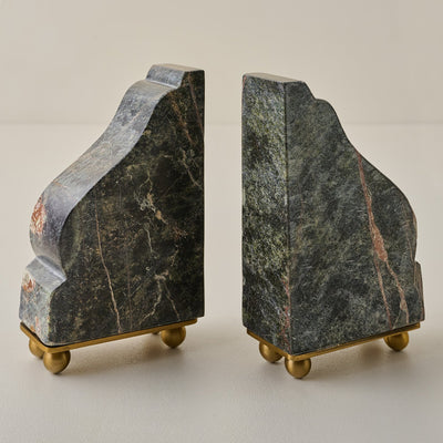 Theo Stone and Gold Accent Bookholders